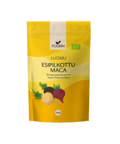 Foodin Maca, esipilkottu luomu 200 g pakkaus