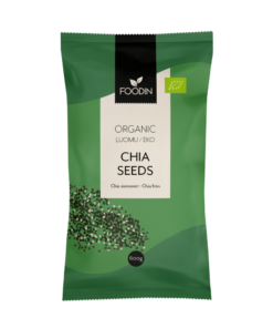 Foodin Chia-siemen, luomu 600 g pakkaus