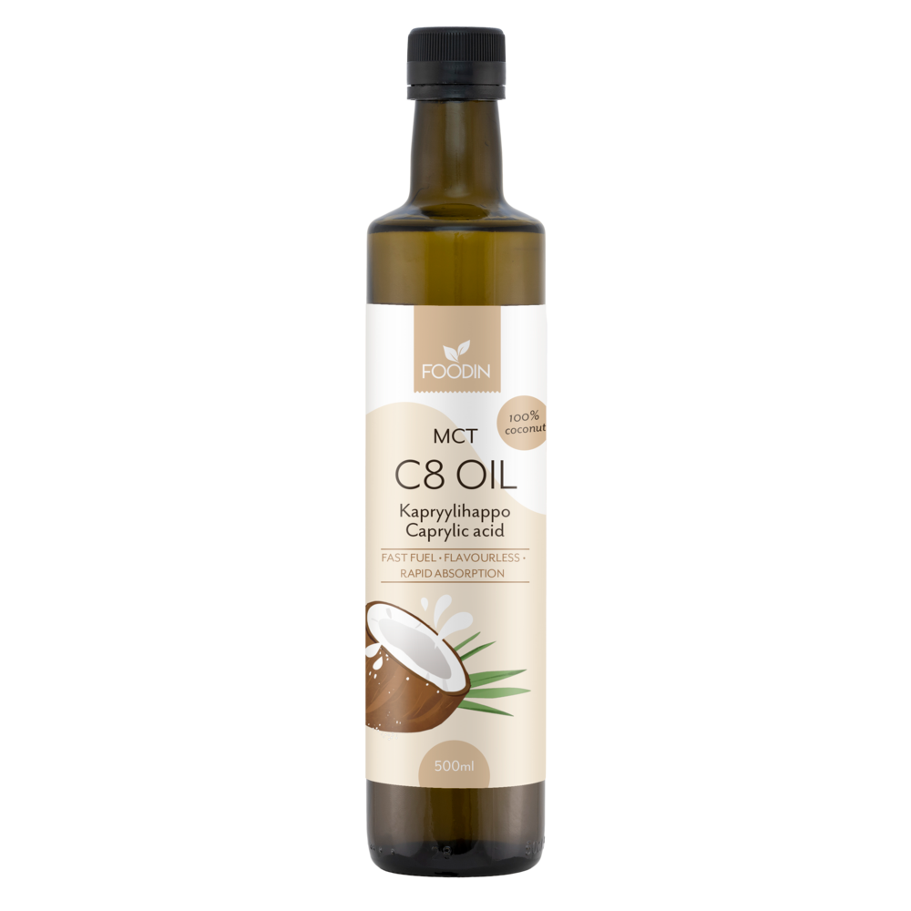 Kapryylihappo, (100% kookosöljypohjainen) 500ml