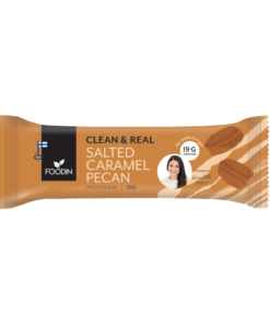Clean & Real Protein Bar Salted Caramel Pecan, proteiinipatukka, välipala, patukka