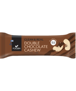 Clean & Real Protein Bar Double Chocolate Cashew, proteiinipatukka, välipala, patukka