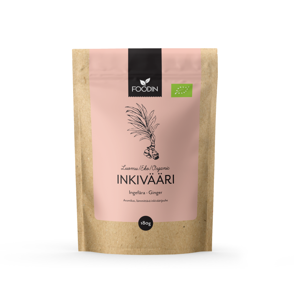 Inkiväärijauhe, luomu 180g