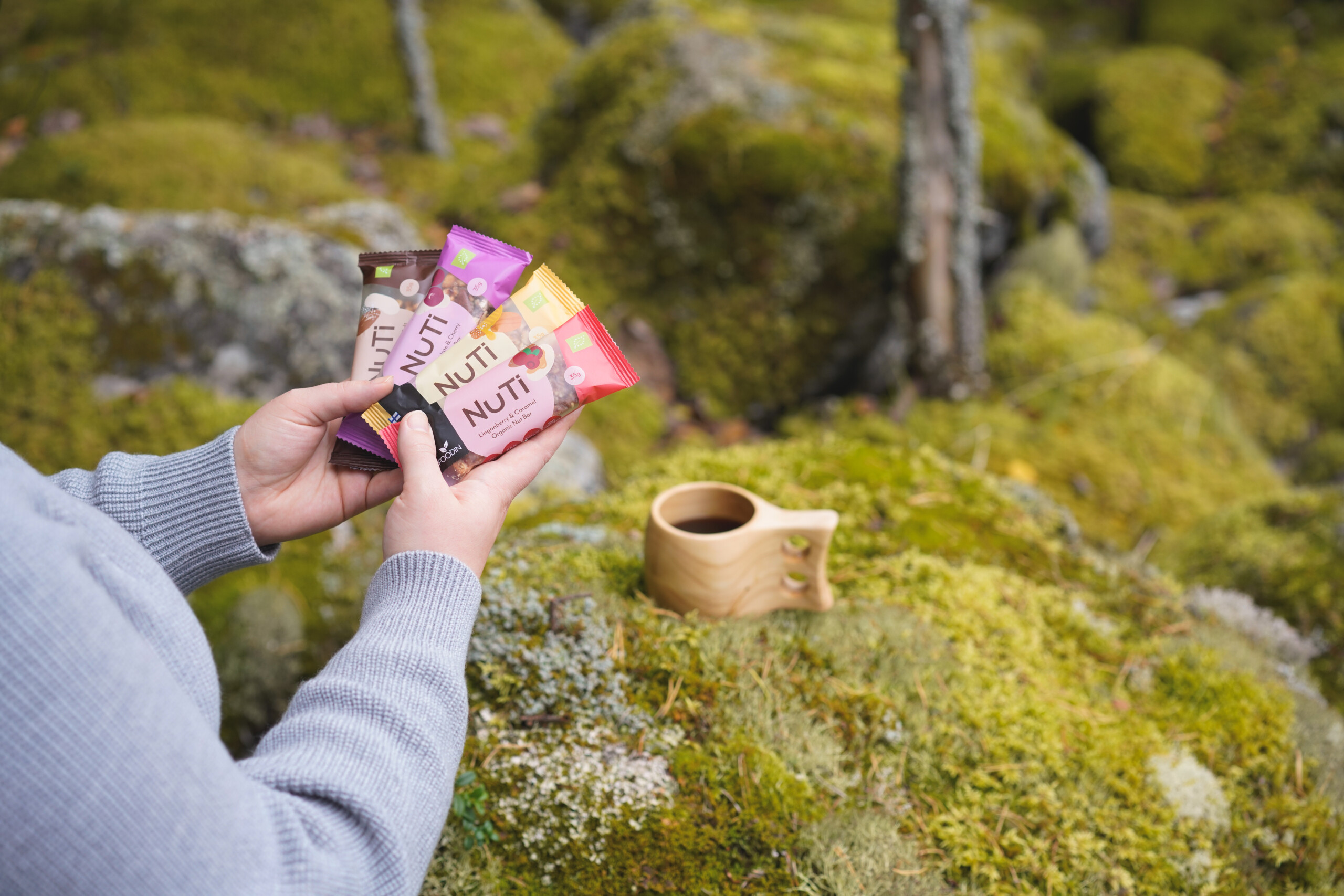 Nuti patukka, välipalapatukka, pähkinäpatukka, terveellinen välipala