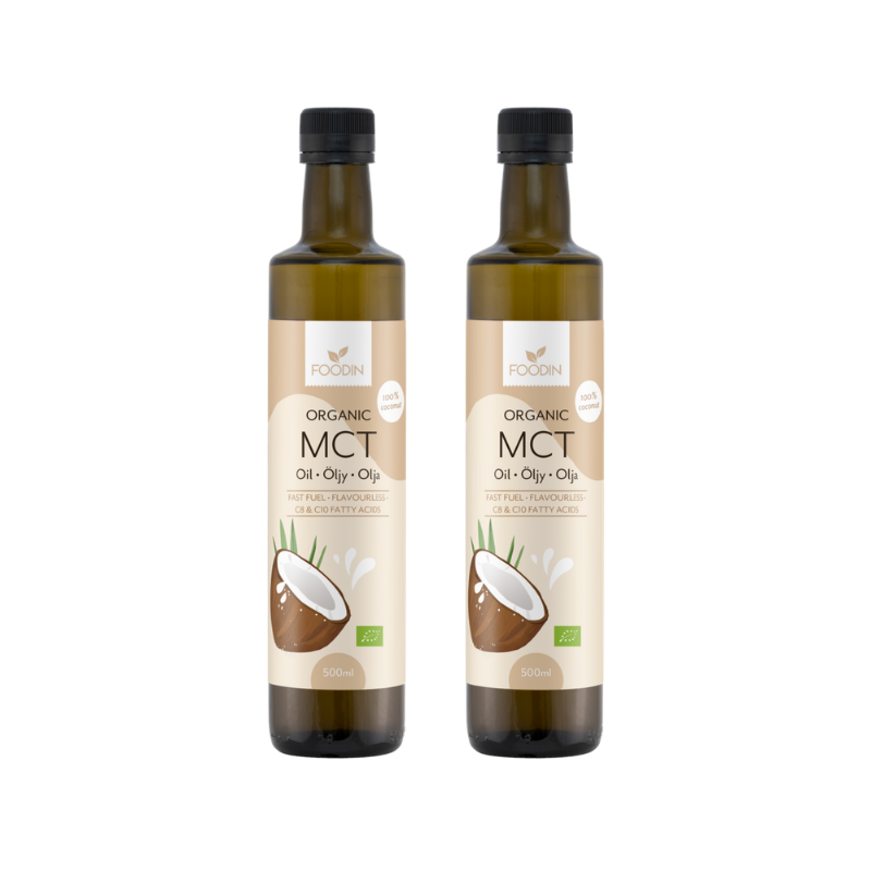 MCT-öljy, luomu, 500ml x 2 kpl