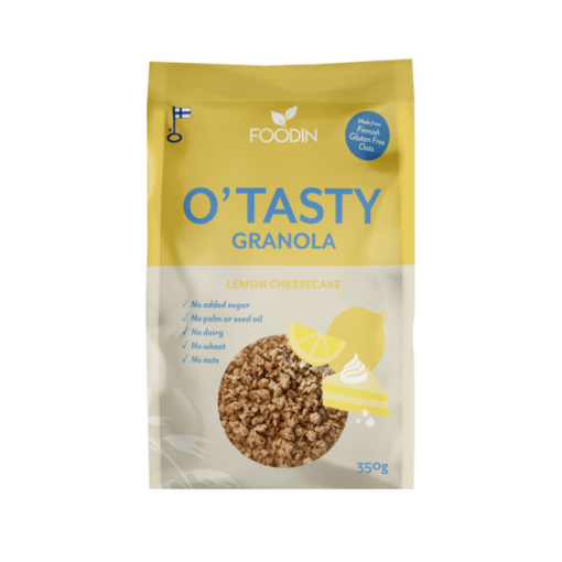 Foodin O'tasty Granola Lemon Cheesecake pakkaus