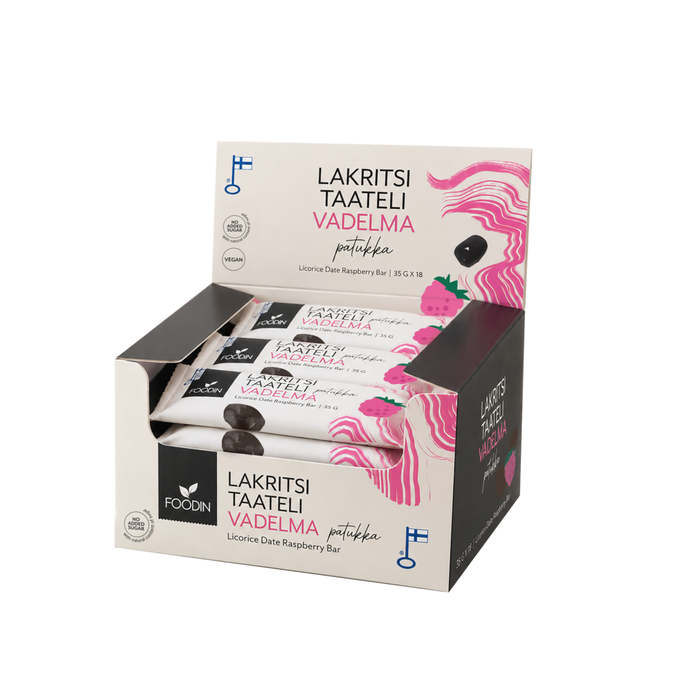 Lakritsitaatelipatukka Vadelma 35g x 18kpl